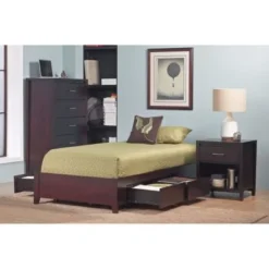 Tapered Leg Platform Storage Bed In Espresso - Full -Bed Frame Shop 70cacc00 3851 4398 ae96 483a24b096f4