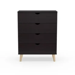 Carson Carrington Gjovik Contemporary Cappuccino 4-drawer Chest -Bed Frame Shop 70d434de f3fc 4d26 a1f7 ddee97a28a40