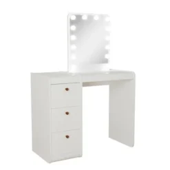 Boahaus Dalia Lighted Vanity - White -Bed Frame Shop 70ff5d28 0b68 45c0 8d9a 75ad8eb69dc3