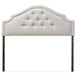 Copper Grove Daisy Modern Button Tufted Headboard - Full - Greyish Beige -Bed Frame Shop 7307814d 0c0d 43cd 9e4a 85a3027abbb8
