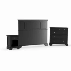 Copper Grove Oastler 3-Piece Queen/Full Headboard Night Stand And Chest Set - Black - Queen - 3 Piece -Bed Frame Shop 7356335c d55d 49cf b45f 28e1767bd146