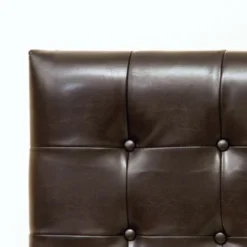 Austin Adjustable King/California King Tufted Bonded Leather Headboard By Christopher Knight Home - Brown -Bed Frame Shop 7365e328 3eba 4d2f a887 2eb451556ef1