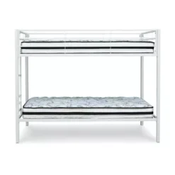 Broshard Twin Over Twin Metal Bunk Bed -Bed Frame Shop 73862bf9 1392 44da 9583 1b0594cc601e