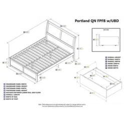 Portland Queen Platform Bed With Footboard And 2 Drawers In Espresso - Espresso - Queen -Bed Frame Shop 74022829 f5fb 43ff 9931 4458603dcc2c
