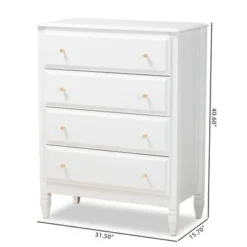 Baxton Studio Naomi Classic And Transitional 4-Drawer Bedroom Chest - 4-drawer -Bed Frame Shop 74dcff69 813e 4fc2 8b83 a29484f55888