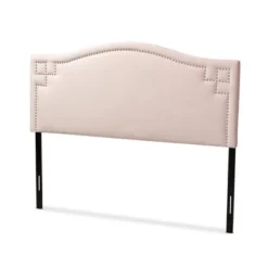 Copper Grove Oleshky Velvet Fabric Headboard - Pink - Full