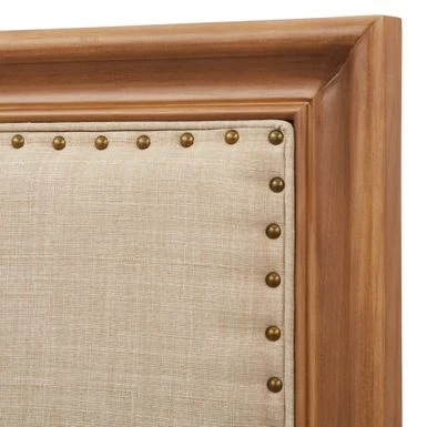 Simple Living Shaye Upholstered Queen Headboard - Beige 4 Simple Living Shaye Upholstered Queen Headboard - Beige - Image 4