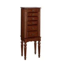 Brenna Jewelry Armoire Cherry -Bed Frame Shop 76daec16 a885 4d66 af27 7a511be8657b