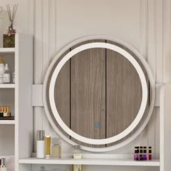 Makeup Vanity Dressing Tabel Set With Touch Screen Mirror & Stool - Black -Bed Frame Shop 779281a0 a02a 4de3 a7a7 055bee891ac0