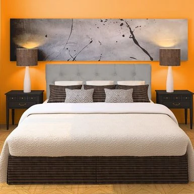 Diamond Tufted Arcadia Natural Headboard - Full 3 Diamond Tufted Arcadia Natural Headboard - Full - Image 3