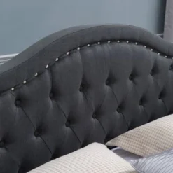 Virgil Traditional Queen-Sized Bed Frame By Christopher Knight Home - Dark Gray -Bed Frame Shop 78808568 dc71 4788 aca2 9bb11ebfc530