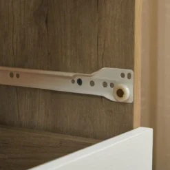 Solid Wood 4-Drawer Dresser Cabinet - Oak -Bed Frame Shop 78b6934a 9d24 4085 a3e7 8678815e0cdc