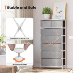 Pellebant 7-Drawer Storage Chest Dresser - Brown - 7-drawer -Bed Frame Shop 7a4aed48 28b1 4237 9332 a9e0d7cb9293