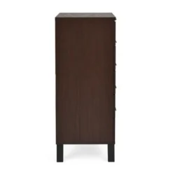 Norcross 5 Drawer Dresser By Christopher Knight Home - Walnut/ Matte Black - 5-drawer -Bed Frame Shop 7bd42e86 33ef 4ced 8957 0a9e6bcacf83