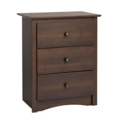 Prepac Everett Espresso 3-drawer Tall Nightstand - Espresso - 3-drawer -Bed Frame Shop 7c040281 347d 4850 b830 a8724c95367c