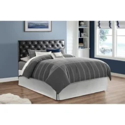 Super Nova Adjustable Height Headboard - Black Faux Leather - King 30 Super Nova Adjustable Height Headboard - Black Faux Leather - King -Bed Frame Shop 7c677866 4a32 45e7 b572 6f681f4f9234