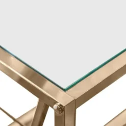 DH LUX Glam Glass Vanity Table And Stool Set By Denhour - Chrome -Bed Frame Shop 7c8cf832 e9df 454a a499 084f38e896f2