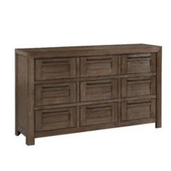 9-drawer Fully Assembled Brown Chest Of Drawers - Old Forest Glen - 9-drawer