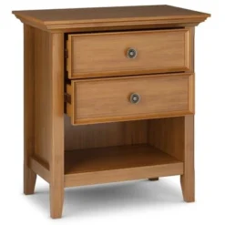 WYNDENHALL Halifax SOLID WOOD 24 Inch Wide Bedside Nightstand Table - Natural Aged Brown -Bed Frame Shop 7da4a7e4 c942 4fa3 90da fd8ee3326bc3
