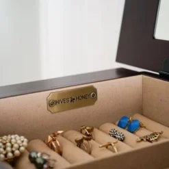 Hives & Honey Morgan Walnut Jewelry Armoire - Brown -Bed Frame Shop 7da9c5ac 4d23 4cd7 a9b2 9149d5dc469a