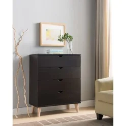 Carson Carrington Gjovik Contemporary Cappuccino 4-drawer Chest