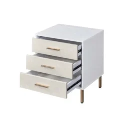 3 Drawers Nightstand With Metal Legs - Black And Silver -Bed Frame Shop 7e6b04d4 f57c 48ba a820 d728e7545a45