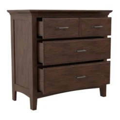 Modern Mission King Bedroom Set With 2 Nightstands, 1 Chest And 1 Vanity With Bench - Vintage Oak - King - 6 Piece -Bed Frame Shop 7ebb1ef3 c6c5 4d0c a1f6 cc42c4a6373e