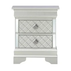 Verona Mirrored Wood 2-drawer Nightstand - Charcoal -Bed Frame Shop 7efd838a 943d 4ba9 b54a 401072e1df32