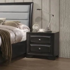 Nightstand In Antique Gray - Grey