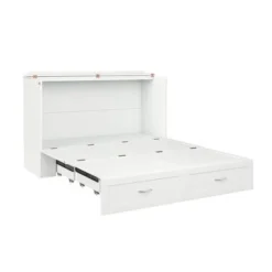 Hamilton Murphy Bed Chest With Storage Drawer And Built-In Charger - White - Twin XL -Bed Frame Shop 80678c1f 35cb 4b12 952f c3bdab50517f