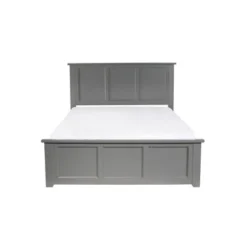 Madison Full Platform Bed With Matching Footboard In Grey - Full -Bed Frame Shop 82cf8dcb 282e 4e41 93b8 9560288c1334