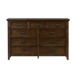 Copper Grove Saddlebrook Tobacco Dresser & Mirror - 9-drawer -Bed Frame Shop 834ef818 ea0e 4111 a706 cabc4bac29ae
