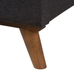 Baxton Studio Valencia Mid-Century Modern 2-Piece Bedroom Set With Dark Grey Fabric Upholstered Bed - Queen -Bed Frame Shop 83a21e69 828e 4b47 927f 9118e8d7c942