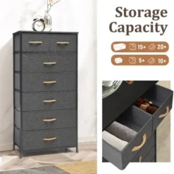 VredHom 7-drawer Storage Chest Dresser - Black - 7-drawer -Bed Frame Shop 83a7b8c1 b6db 4134 b7cf 758f7ebe3a98
