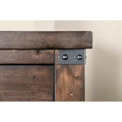 Epona Rustic Dark Walnut Wood 2-Piece Panel Bed And Nightstand Set By The Gray Barn - Eastern King -Bed Frame Shop 83df15e9 c96d 4e28 9e24 0d0700ae89f3