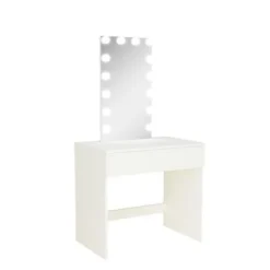 Boahaus Ariadne Vanity With Light Bulbs - White -Bed Frame Shop 84f765b5 97e4 45a9 9dc3 a0fbf5db9131