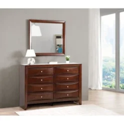 Marilla Bedroom Mirror (Mirror Only) - Cherry -Bed Frame Shop 857b38d4 df84 41c9 8270 01b97e6d6714
