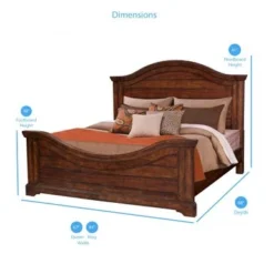 Lakewood Panel Bed By Greyson Living - Antique White - Queen -Bed Frame Shop 859b2300 a98f 426a 82cd fcc5f3a72665