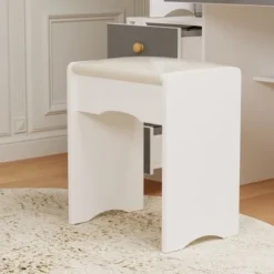 Makeup Vanity Set With Mirror And Stool - Black -Bed Frame Shop 86936773 d152 4e9d 80dc 569aaa5475bd