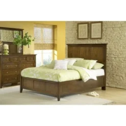 Modern Shaker Truffle Solid Mahogany Panel Bed - California King -Bed Frame Shop 86ae2e51 6b34 46bc b69e 6b4bc04993d6