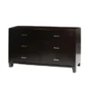 6 Drawers Wooden Dresser, Espresso - Espresso