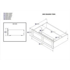 Twin Foot Drawer In Espresso - N/A - Espresso -Bed Frame Shop 8708ee0b a4a4 4966 a1a1 69febd30177a