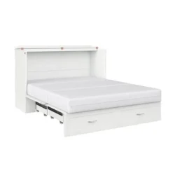 Hamilton Murphy Bed Chest With Storage Drawer And Built-In Charger - Grey - Twin XL -Bed Frame Shop 8754a708 b074 4cdb 834b 561bc76b33d0