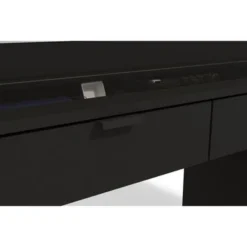 Boahaus Jane Dressing Table, Glass Top, 07 Drawers, Black - Black -Bed Frame Shop 888df2e4 62f0 4a88 a74a b68d1178d837