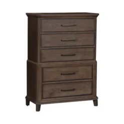 Copper Grove Artisan Prairie Wirebrushed Aged Oak With Gray Dusty Wax 5 Drawer Chest - Wirebrushed Age Oak - 5-drawer -Bed Frame Shop 895d0f7a 7d69 4f66 867a 9bcece6e5af9