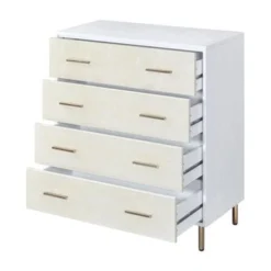 ACME Myles 4-Drawer Chest - Black, Silver And Gold -Bed Frame Shop 89d54219 8895 4ea3 9598 88f7a747e986