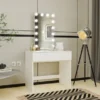 Boahaus Ariadne Vanity With Light Bulbs - White