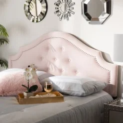 Copper Grove Debaltseve Velvet Fabric Headboard - Blue - Twin -Bed Frame Shop 8a0f3857 cc16 41ba abf2 fde92159097a