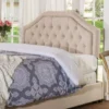 Earlton Adjustable King/California King Tufted Headboard By Christopher Knight Home - Light Beige + Black - King