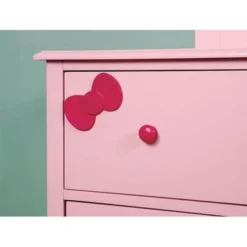 Wooden Nightstand With Bottom Shelf - Pink -Bed Frame Shop 8a88f89d 89a0 4609 9413 30bb36c6e250